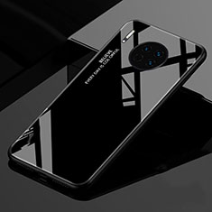 Coque Rebord Contour Silicone et Vitre Miroir Housse Etui Degrade Arc en Ciel pour Huawei Mate 30 Noir