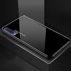 Coque Rebord Contour Silicone et Vitre Miroir Housse Etui Degrade Arc en Ciel pour Xiaomi Mi 9 Pro 5G Noir