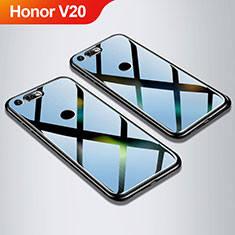 Coque Rebord Contour Silicone et Vitre Miroir Housse Etui M01 pour Huawei Honor V20 Noir