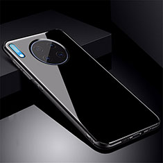 Coque Rebord Contour Silicone et Vitre Miroir Housse Etui M01 pour Huawei Mate 30E Pro 5G Noir