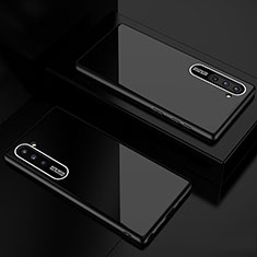 Coque Rebord Contour Silicone et Vitre Miroir Housse Etui M01 pour Samsung Galaxy Note 10 5G Noir