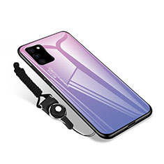 Coque Rebord Contour Silicone et Vitre Miroir Housse Etui M01 pour Samsung Galaxy S20 FE 4G Rose