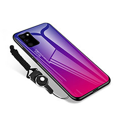 Coque Rebord Contour Silicone et Vitre Miroir Housse Etui M01 pour Samsung Galaxy S20 FE 5G Rose Rouge