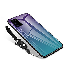 Coque Rebord Contour Silicone et Vitre Miroir Housse Etui M01 pour Samsung Galaxy S20 FE 5G Violet