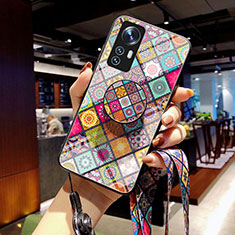 Coque Rebord Contour Silicone et Vitre Miroir Housse Etui M02 pour Xiaomi Mi 12S Pro 5G Colorful