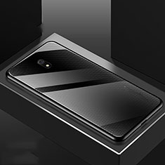 Coque Rebord Contour Silicone et Vitre Miroir Housse Etui M02 pour Xiaomi Redmi 8A Noir