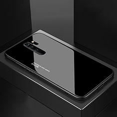 Coque Rebord Contour Silicone et Vitre Miroir Housse Etui M02 pour Xiaomi Redmi Note 8 Pro Noir