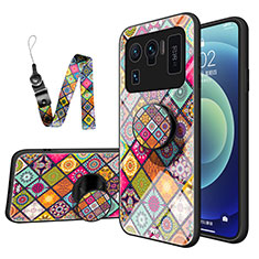 Coque Rebord Contour Silicone et Vitre Miroir Housse Etui M03 pour Xiaomi Mi 11 Ultra 5G Colorful