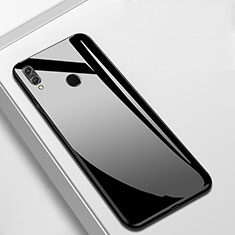 Coque Rebord Contour Silicone et Vitre Miroir Housse Etui M05 pour Huawei Y9 (2019) Noir