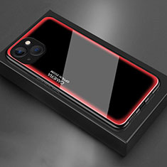 Coque Rebord Contour Silicone et Vitre Miroir Housse Etui pour Apple iPhone 13 Rose