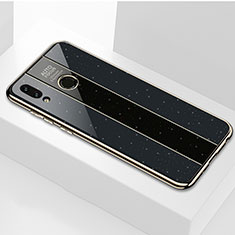 Coque Rebord Contour Silicone et Vitre Miroir Housse Etui pour Huawei Honor 8X Noir