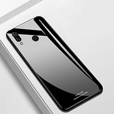 Coque Rebord Contour Silicone et Vitre Miroir Housse Etui pour Huawei Nova 3i Noir