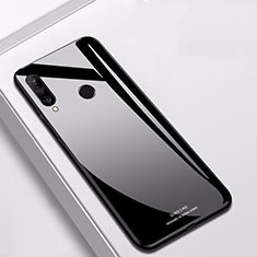 Coque Rebord Contour Silicone et Vitre Miroir Housse Etui pour Huawei Nova 4e Noir