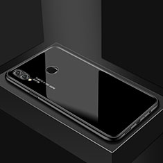 Coque Rebord Contour Silicone et Vitre Miroir Housse Etui pour Huawei P Smart (2019) Noir