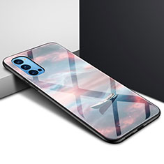 Coque Rebord Contour Silicone et Vitre Miroir Housse Etui pour Oppo Reno4 Pro 5G Mixte