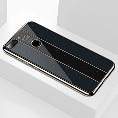 Coque Rebord Contour Silicone et Vitre Miroir Housse Etui pour Xiaomi Mi 8 Lite Noir