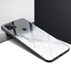 Coque Rebord Contour Silicone et Vitre Miroir Housse Etui pour Xiaomi POCO C3 Gris