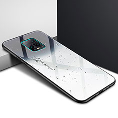 Coque Rebord Contour Silicone et Vitre Miroir Housse Etui pour Xiaomi Redmi 10X Pro 5G Gris