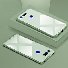 Coque Rebord Contour Silicone et Vitre Miroir Housse Etui T01 pour Huawei Honor V20 Vert