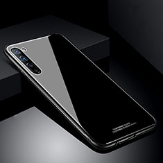 Coque Rebord Contour Silicone et Vitre Miroir Housse Etui T01 pour Oppo Find X2 Lite Noir