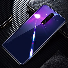 Coque Rebord Contour Silicone et Vitre Miroir Housse Etui T01 pour Xiaomi Redmi K20 Violet