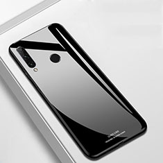 Coque Rebord Contour Silicone et Vitre Miroir Housse Etui T03 pour Huawei Honor 20 Lite Noir