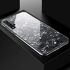 Coque Rebord Contour Silicone et Vitre Miroir Housse Etui T03 pour Huawei Nova 5 Pro Noir