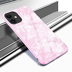 Coque Rebord Contour Silicone et Vitre Miroir Housse Etui T04 pour Apple iPhone 11 Rose