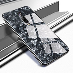 Coque Rebord Contour Silicone et Vitre Miroir Housse Etui T04 pour Xiaomi Mi 9T Pro Noir