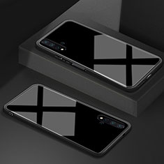 Coque Rebord Contour Silicone et Vitre Miroir Housse Etui T05 pour Huawei Honor 20S Noir