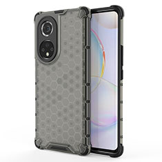 Coque Rebord Contour Silicone et Vitre Transparente Housse Etui 360 Degres AM1 pour Huawei Honor 50 Pro 5G Noir