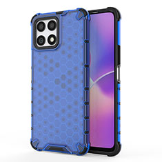 Coque Rebord Contour Silicone et Vitre Transparente Housse Etui 360 Degres AM1 pour Huawei Honor X30i Bleu