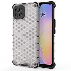 Coque Rebord Contour Silicone et Vitre Transparente Housse Etui 360 Degres AM1 pour Huawei Nova 8 SE 4G Blanc