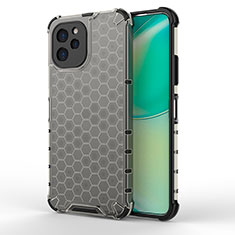 Coque Rebord Contour Silicone et Vitre Transparente Housse Etui 360 Degres AM1 pour Huawei Nova Y61 Noir