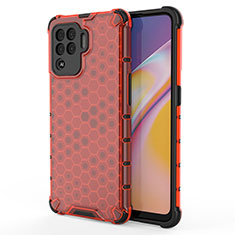 Coque Rebord Contour Silicone et Vitre Transparente Housse Etui 360 Degres AM1 pour Oppo A94 4G Rouge