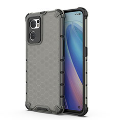 Coque Rebord Contour Silicone et Vitre Transparente Housse Etui 360 Degres AM1 pour Oppo Find X5 Lite 5G Noir