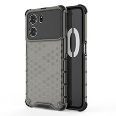 Coque Rebord Contour Silicone et Vitre Transparente Housse Etui 360 Degres AM1 pour Oppo K10 5G Noir