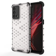 Coque Rebord Contour Silicone et Vitre Transparente Housse Etui 360 Degres AM1 pour Oppo K9 5G Blanc