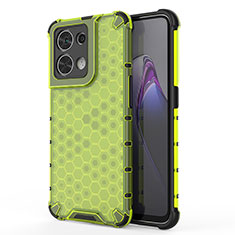 Coque Rebord Contour Silicone et Vitre Transparente Housse Etui 360 Degres AM1 pour Oppo Reno8 5G Vert