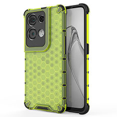 Coque Rebord Contour Silicone et Vitre Transparente Housse Etui 360 Degres AM1 pour Oppo Reno8 Pro+ Plus 5G Vert