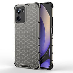 Coque Rebord Contour Silicone et Vitre Transparente Housse Etui 360 Degres AM1 pour Realme 10 Pro 5G Noir