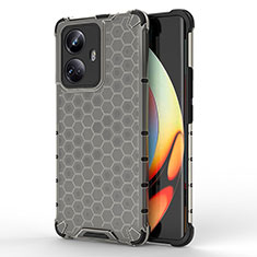 Coque Rebord Contour Silicone et Vitre Transparente Housse Etui 360 Degres AM1 pour Realme 10 Pro+ Plus 5G Noir