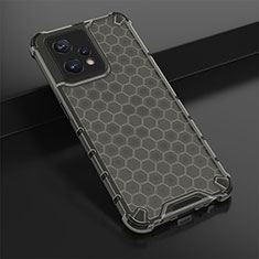 Coque Rebord Contour Silicone et Vitre Transparente Housse Etui 360 Degres AM1 pour Realme 9 4G Noir