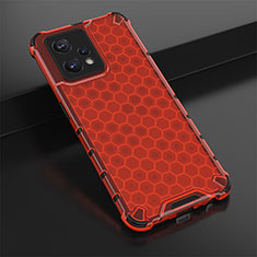 Coque Rebord Contour Silicone et Vitre Transparente Housse Etui 360 Degres AM1 pour Realme 9 4G Rouge