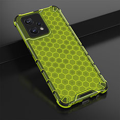 Coque Rebord Contour Silicone et Vitre Transparente Housse Etui 360 Degres AM1 pour Realme 9 4G Vert