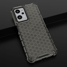 Coque Rebord Contour Silicone et Vitre Transparente Housse Etui 360 Degres AM1 pour Realme 9 5G Noir