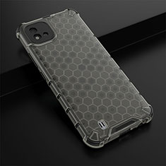 Coque Rebord Contour Silicone et Vitre Transparente Housse Etui 360 Degres AM1 pour Realme C20 Noir