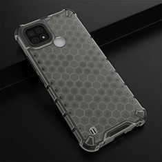 Coque Rebord Contour Silicone et Vitre Transparente Housse Etui 360 Degres AM1 pour Realme C21 Noir