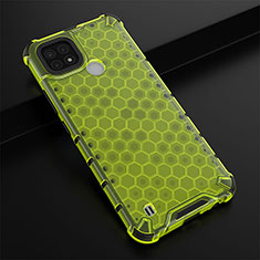 Coque Rebord Contour Silicone et Vitre Transparente Housse Etui 360 Degres AM1 pour Realme C21 Vert