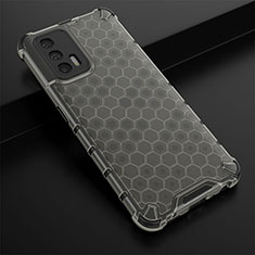 Coque Rebord Contour Silicone et Vitre Transparente Housse Etui 360 Degres AM1 pour Realme GT Master 5G Noir